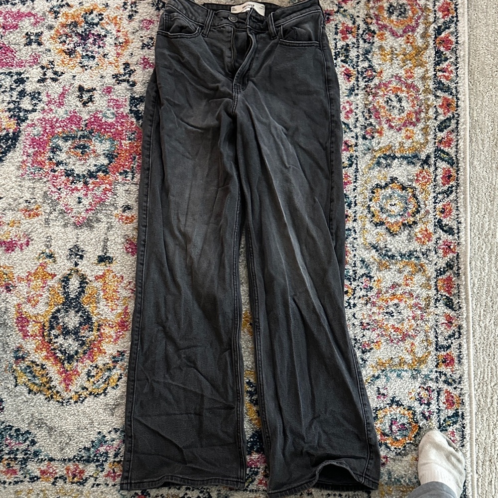 Hollister Black Straight Leg Pants
